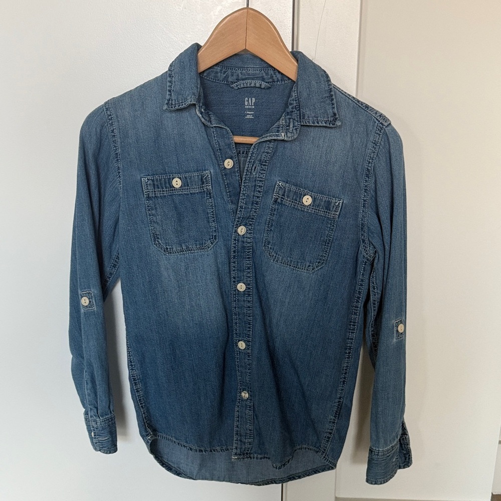 GAP Boys Soft Denim Shirt